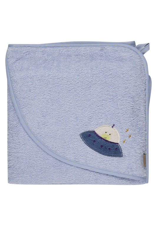 Sterntaler Kapuzenbadetuch Rakete Bleu 80x80cm