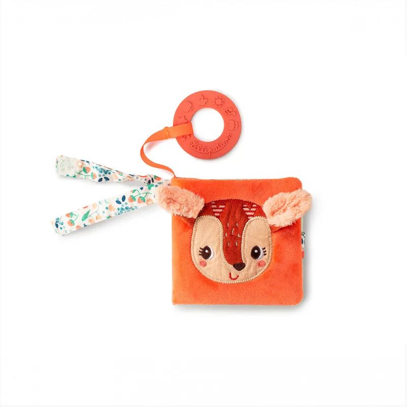 Lilliputiens Spielbuch Reh Stella mit Beißring 6m+