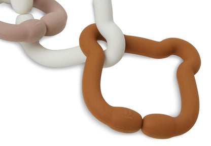 Jollein Baby Änhänger Ringe Silikon - Teddy Bear Bunt