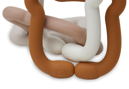 Jollein Baby Änhänger Ringe Silikon - Teddy Bear Bunt
