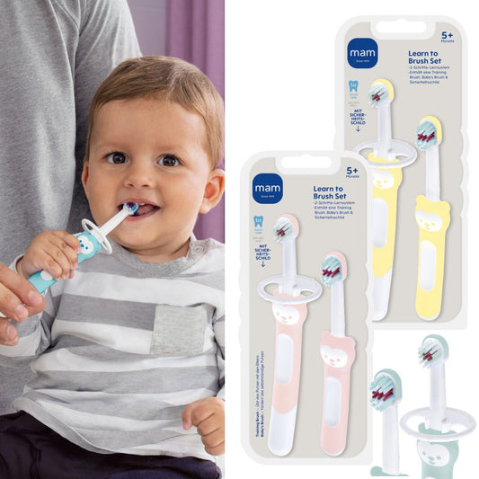 Mam Learn to Brush Baby Zahnbürsten Set 5m+