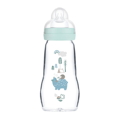 MAM Feel Good Matt AntiKolik Weithals Baby Glas Flasche
