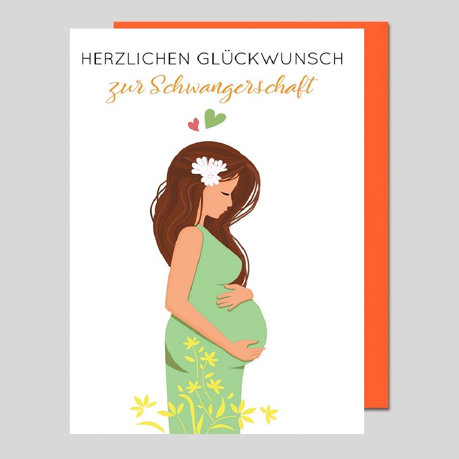 Glückwunschkarte zur Schwangerschaft