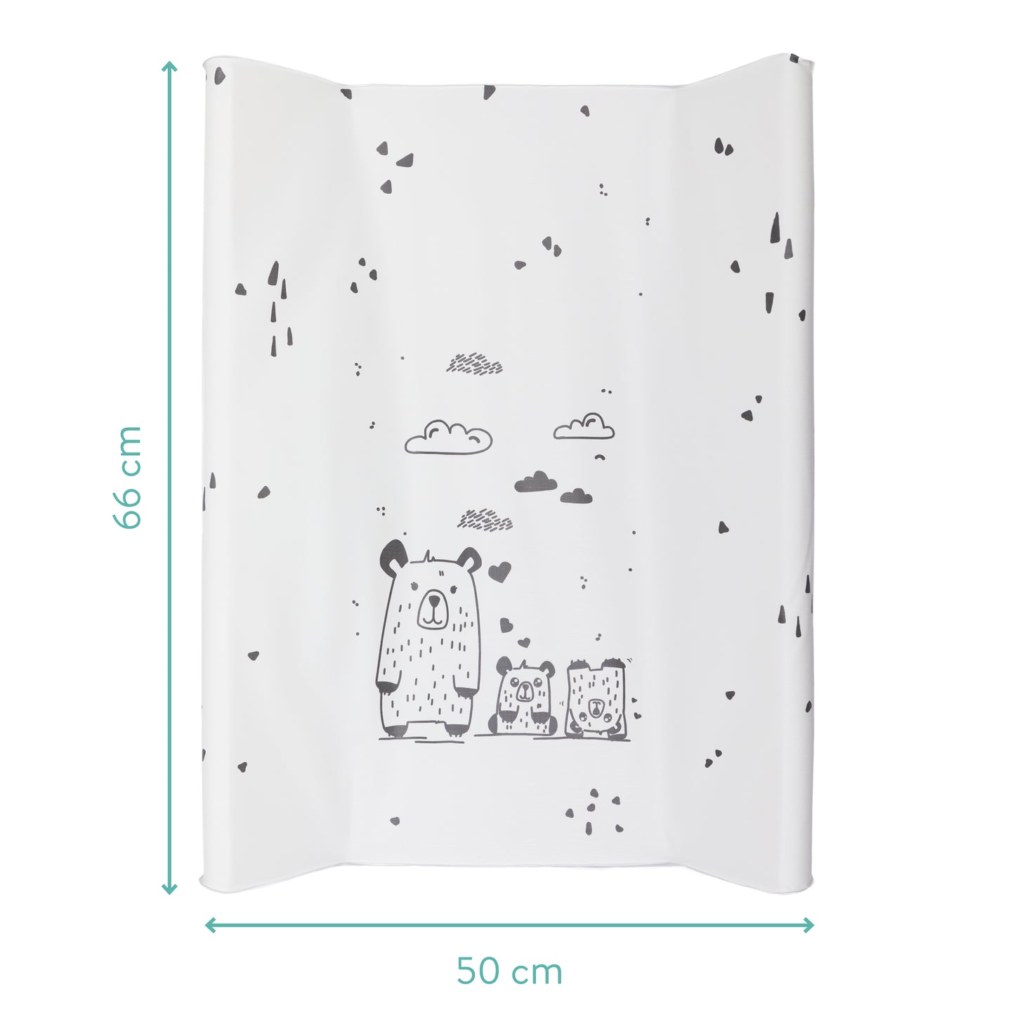 fillikid Wickelauflage mit Keilen Schmal 50x70