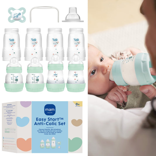 MAM Babyflaschen Erstlingsset Easy Start Medium  11-teiliges Geschenk zur Geburt