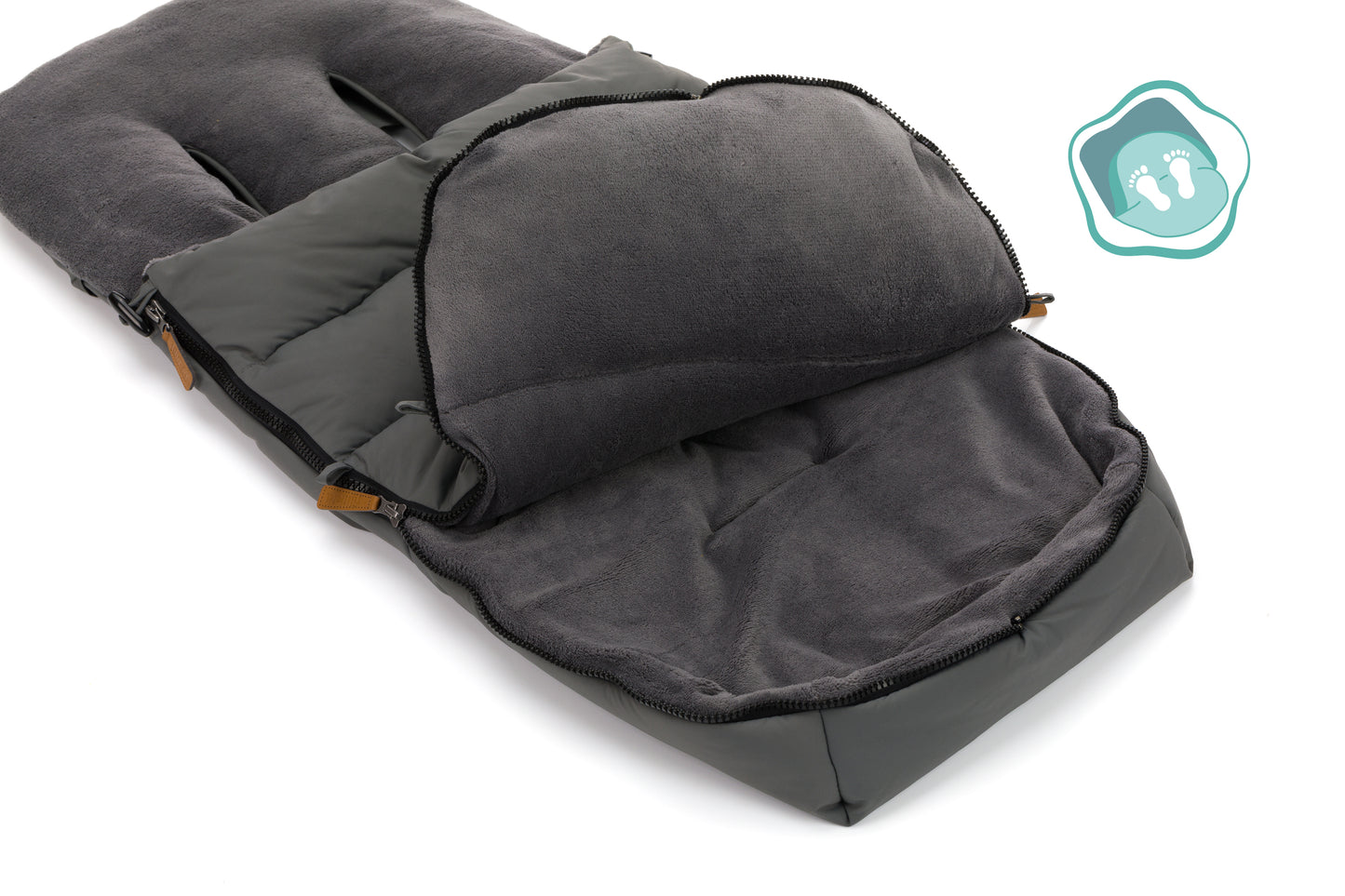 Fillikid Kinderwagen Winter Fußsack Kinley Grau