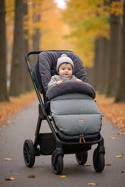 Fillikid Kinderwagen Winter Fußsack Kinley Grau