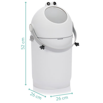 Fillikid geruchsdichter Windeleimer Frog weiß 15 Liter