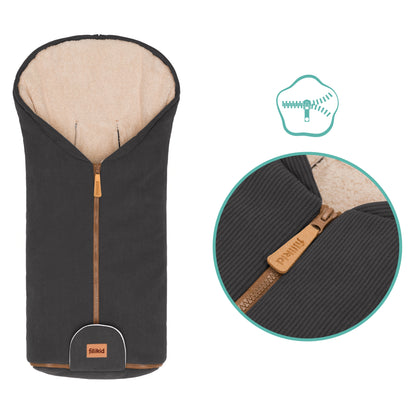 Fillikid Autositz Winter Fußsack Nevis Cord