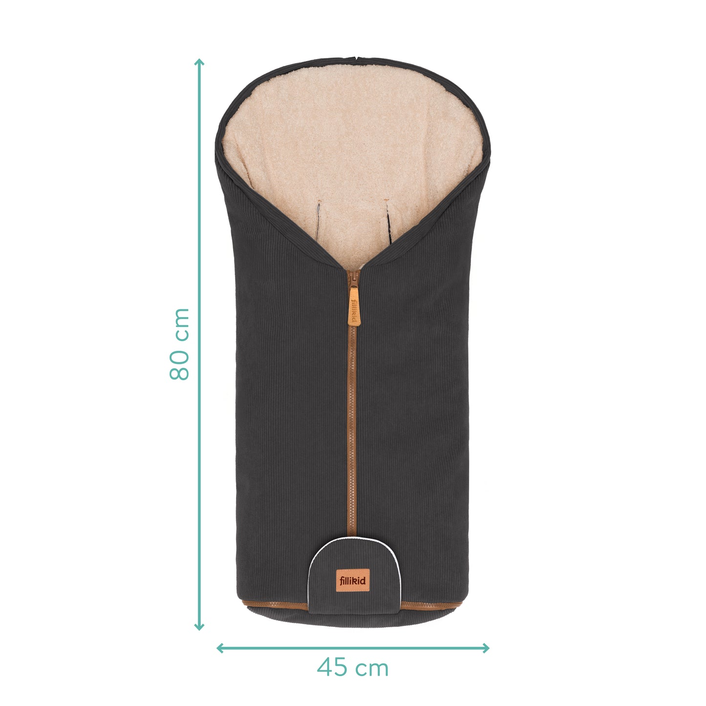 Fillikid Autositz Winter Fußsack Nevis Cord