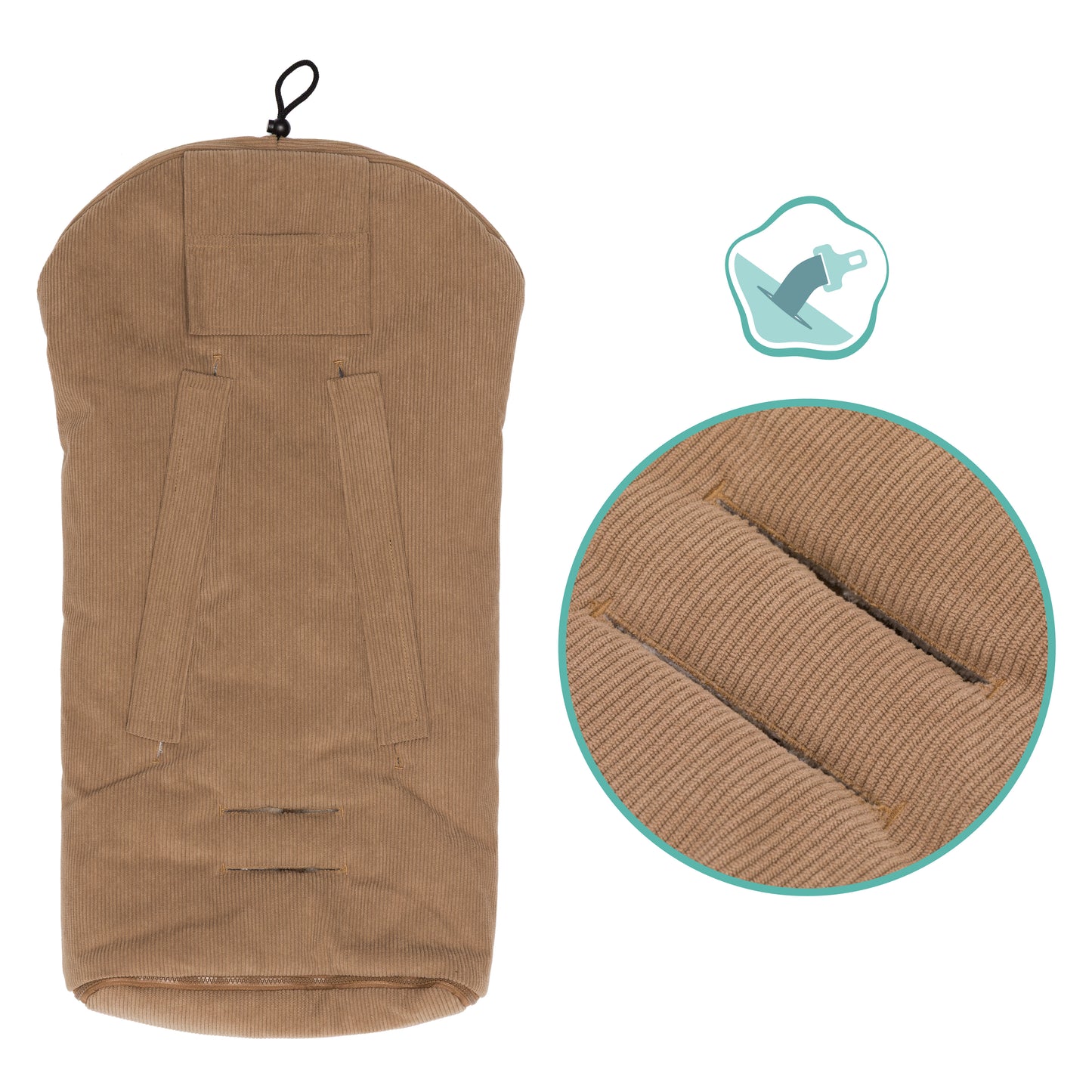 Fillikid Autositz Winter Fußsack Nevis Cord