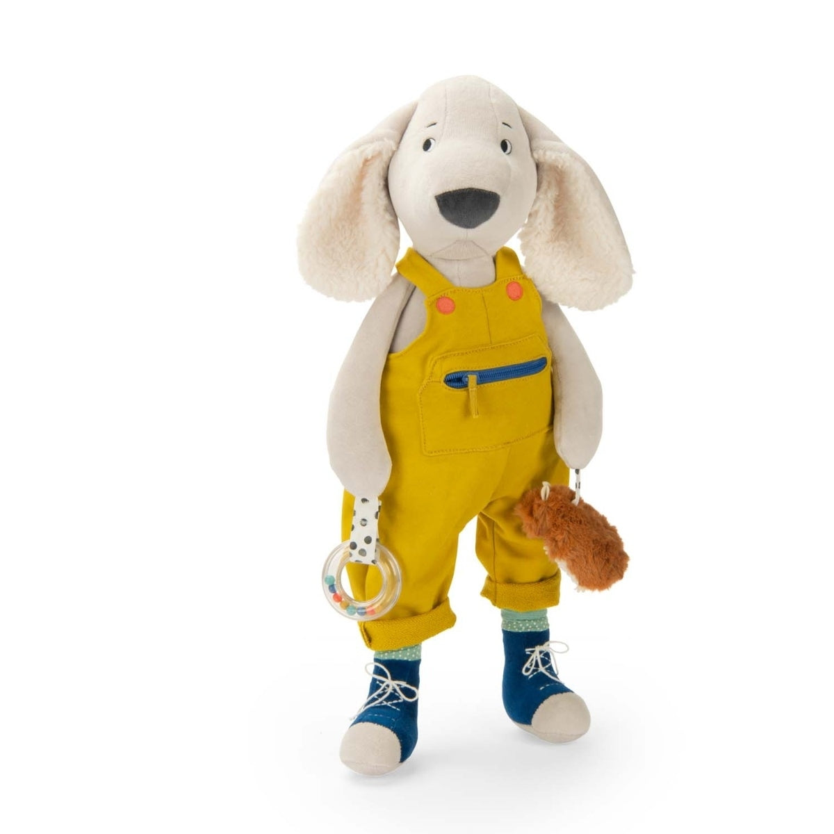 Moulin Roty XL Aktivitäten Hund Pilou moosgrün 56cm