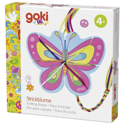 goki 66 Holz Strick Schmetterling