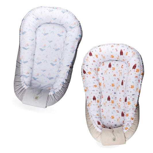 xkko wendbares Babynest LUX - Mein gemütliches Baby Kuschelnest 60x90cm