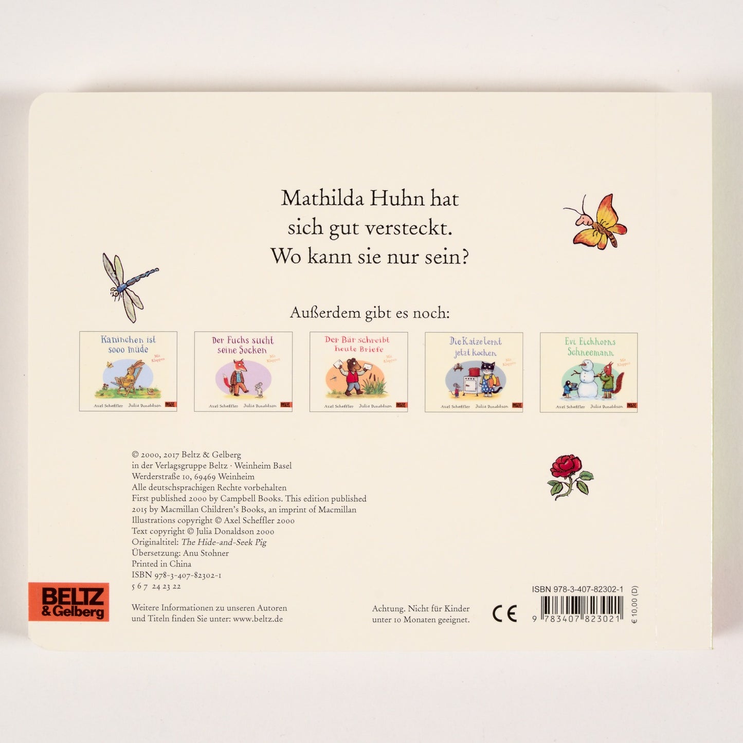 Wo steckt Mathilda Huhn? Klappenbuch von Scheffler & Donaldson