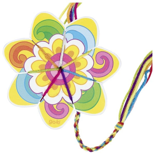 Goki 66 Bunte Strickblume aus Holz