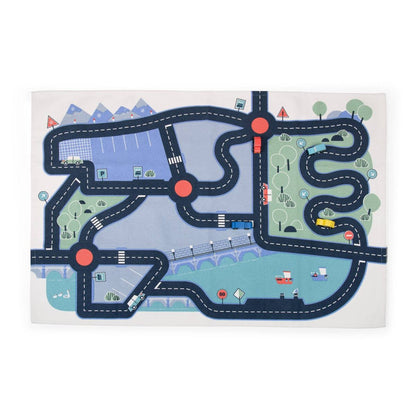 Moulin Roty Spielteppich Straßen 150x100