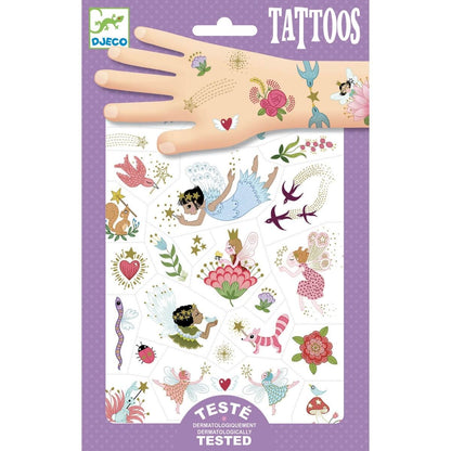 Djeco 50 bunte Kinder Tattoos - Dermatologisch getestet