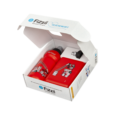 Fizzii Geschenkset Pausenbox & Trinkflasche mit Ersatzdeckel