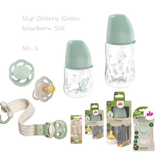 NIP Cherry Greenline 4er Baby Geschenkset Newborn No.1