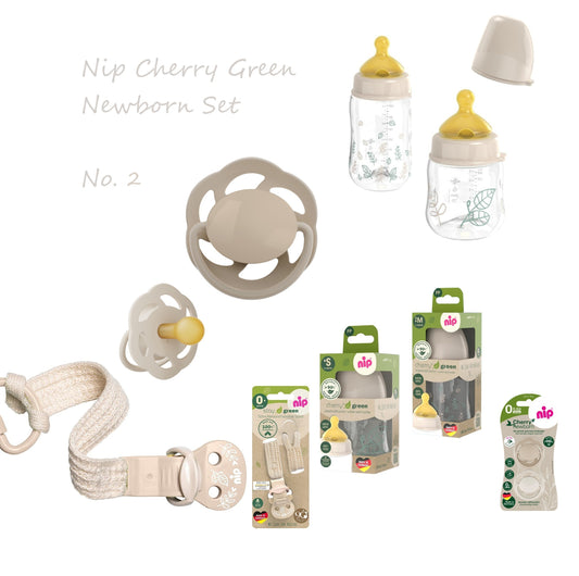 NIP Cherry Greenline Natur 4er Baby Geschenkset Newborn No.2