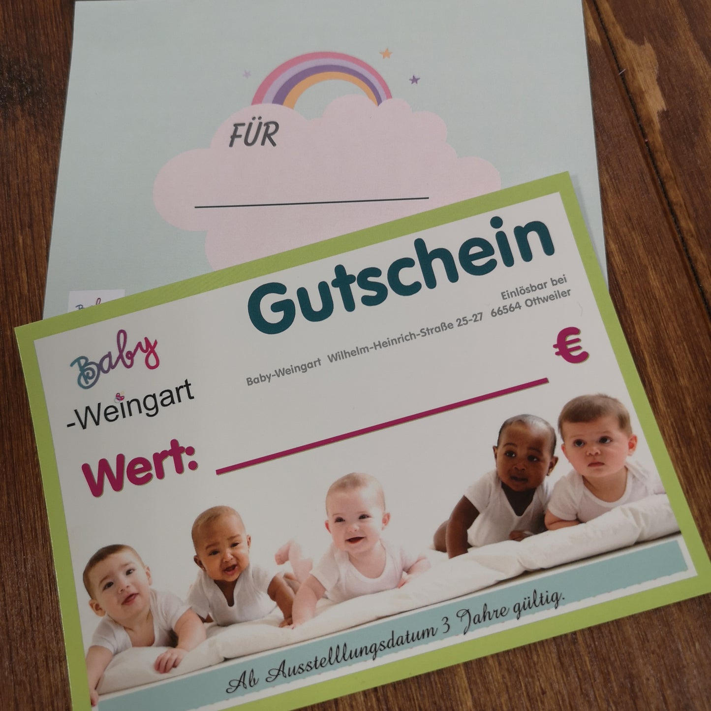 Baby-Weingart Geschenkgutschein