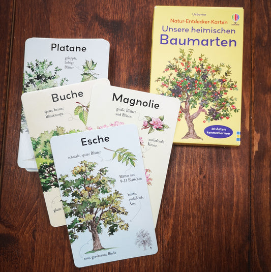 Usborne Kartenspiel Natur Entdecker: Heimische Baumarten