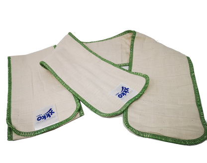 XKKO Twill Booster Natur Baumwolle Zusatz Einlage 2er