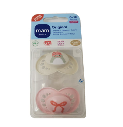 MAM ORIGINAL Winter Edition Silikon Schnuller Symmetrisch Oval  0-6M 6-16M + Box