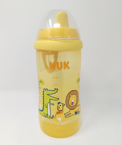 NUK Kiddy Cup Baby Trinklernflasche 300ml mit Hardspout Trinkschnabel 12m+