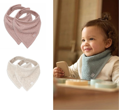 Jollein Baby Zahnlatz Frottee Bandana im Doppelpack