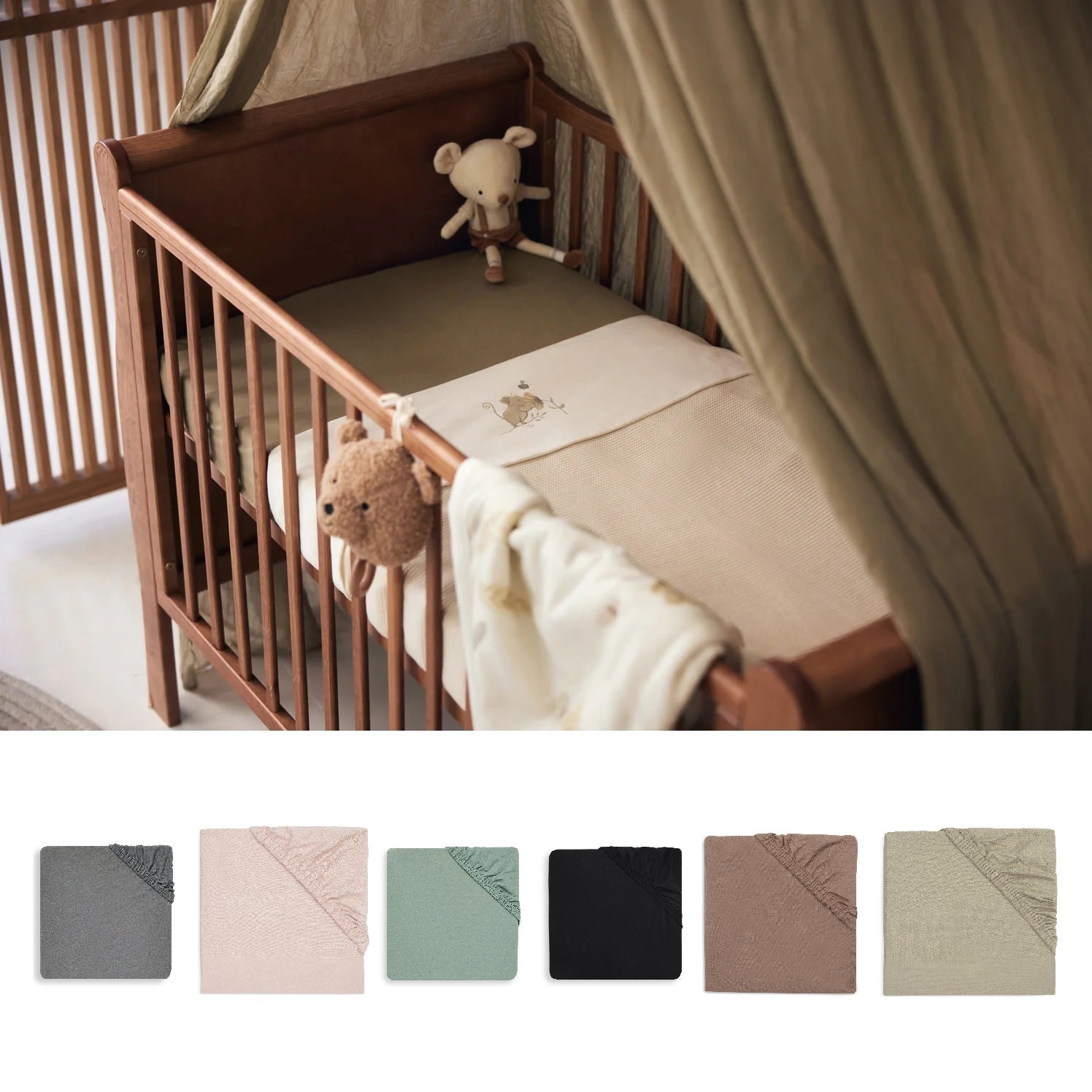 Jollein Spannbetttuch für Babybett