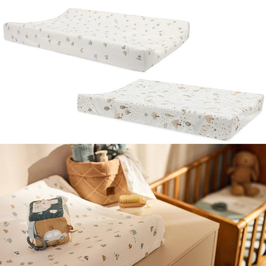Jollein Wickelauflagenbezug mit Motiven 50x70cm