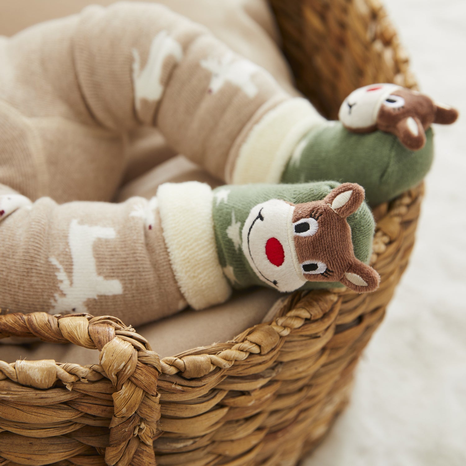 Sterntaler Baby Rasselsocken 4-6 Monate Weihnachtsedition