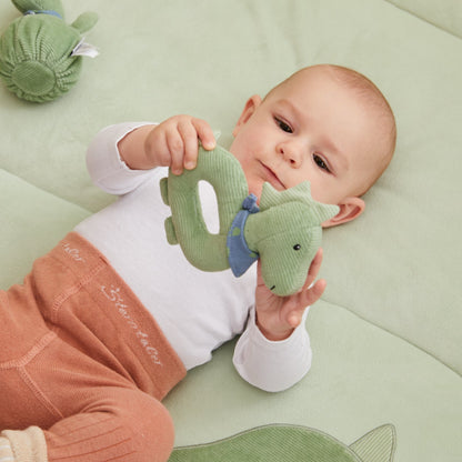 Sterntaler Babyrassel Greifling Dino grün