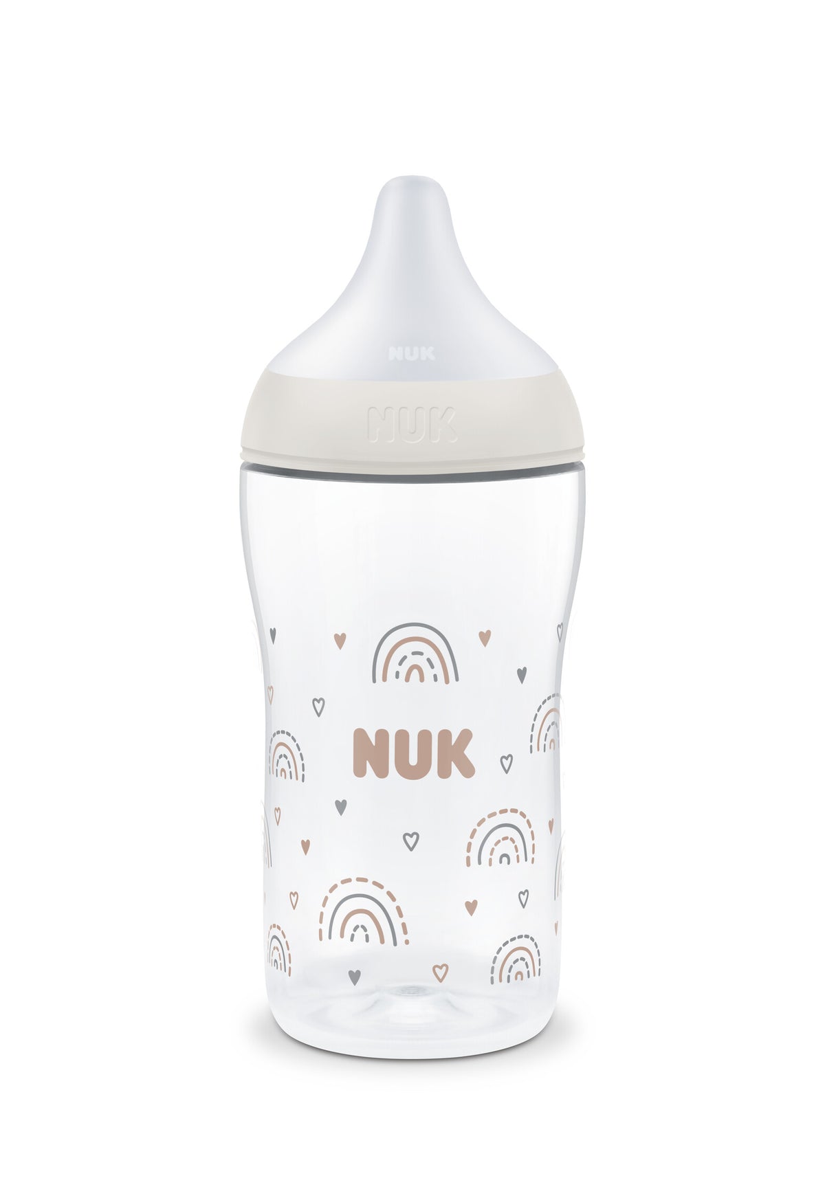 Nuk Perfect Match Geschenkset 0-6m Regenbogen 4x Babyflasche & 1x Schnuller & Flaschenbürste