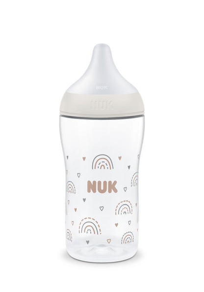 Nuk Perfect Match Geschenkset 0-6m Regenbogen 4x Babyflasche & 1x Schnuller & Flaschenbürste