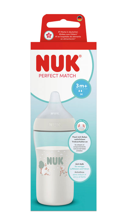 Nuk Perfect Match PP  Babyflasche in 2 Größen * Mit extra weichem Sauger
