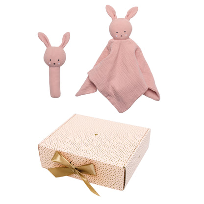 Jabadabado Baby Geschenkset 2tlg Hase rosa