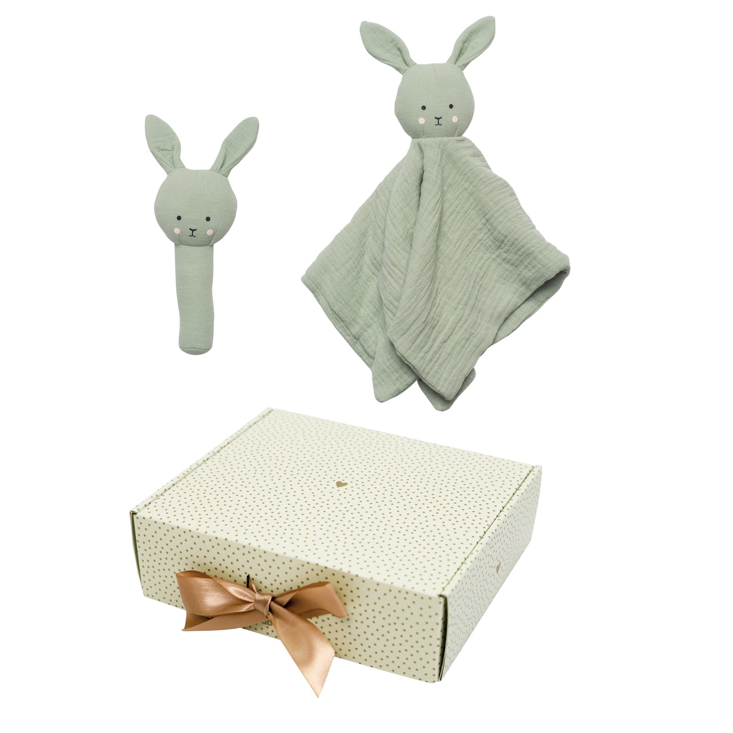 Jabadabado Baby Geschenkset 2tlg Hase Grün