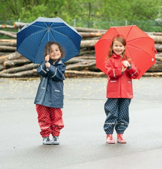 Playshoes Regenschirm Pünktchen