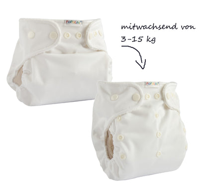 Popolini Stoffwindel Set mitwachsend "Snap2Fit"