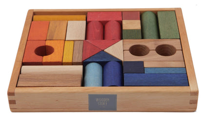Wooden Story Naturbausteine 30 Stück im Tablett