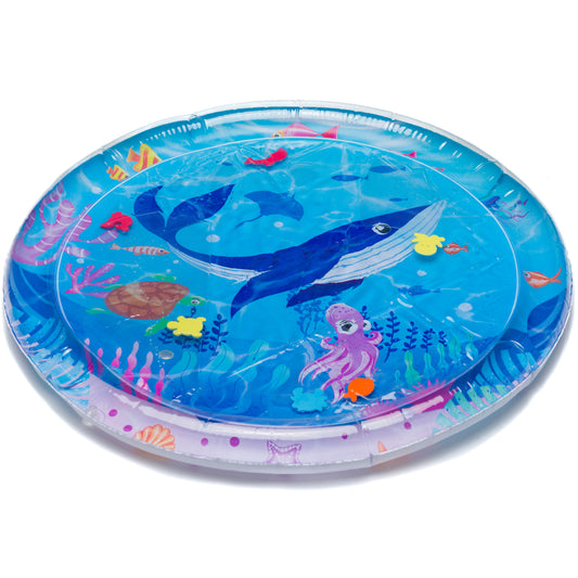 fillikid Baby Wasserspielmatte Wassermatte Rund Ocean Blue 66x50cm 3m+