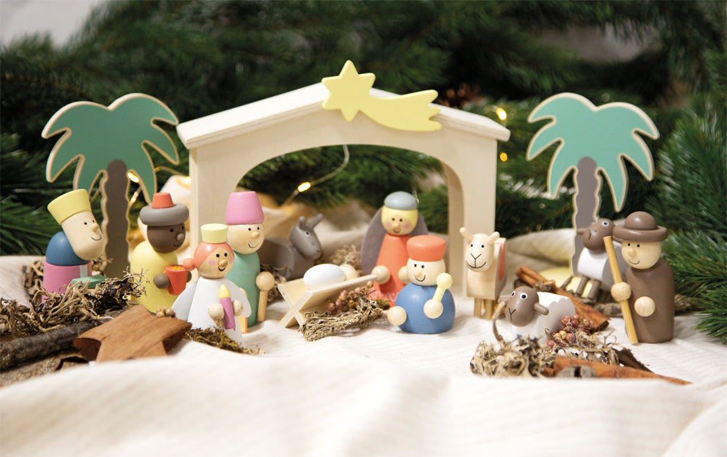 Small Foot Holz Weihnachtskrippe 3J+