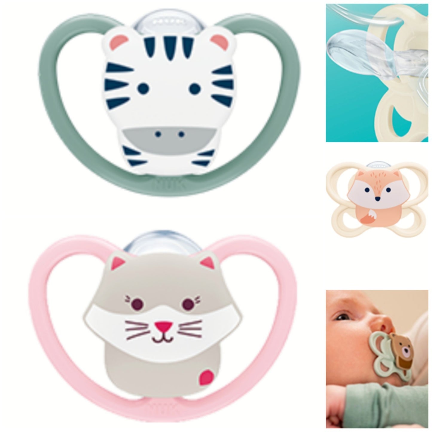 NUK Perfect Match AIR Baby Schnuller Silikon 2er Box