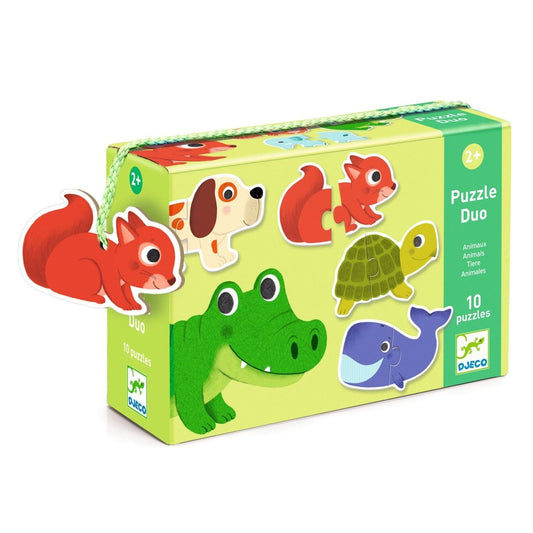 Djeco Duo Puzzle Tiere 2J+