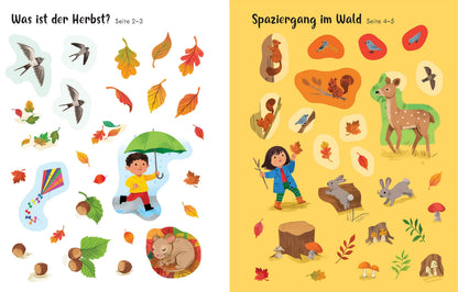 Usborne Kinder Stickerbuch: Bunter Herbst