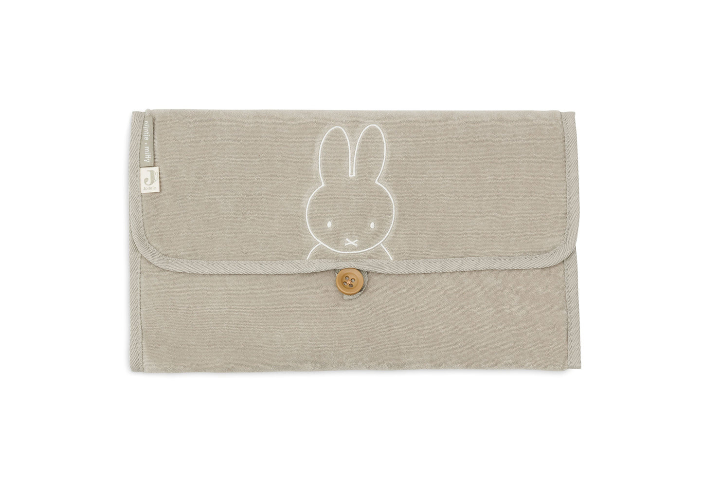 Jollein Wickelunterlage Frottee für Unterwegs Häschen Miffy Olive
