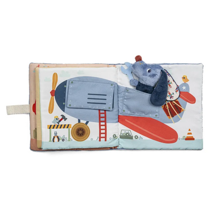 Lilliputiens Kinder Aktivitäten Stoffbuch Hund Jules Werkstatt Garage